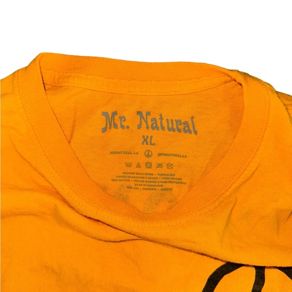 Urban Outfitters Mr. Natural Peace On Earth Long Sleeve Yellow Shirt Men… - Picture 4 of 5